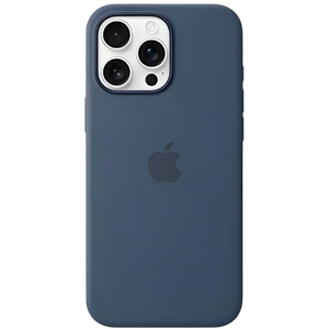 Funda de silicona con Magsafe para iPhone 16 Pro Max, Denim