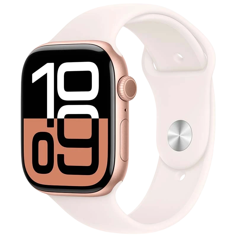 Apple Watch Series 10 GPS 46mm Aluminio Oro rosa con Correa Deportiva M/L