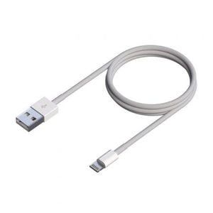 Cable USB 2.0 Lightning Aisens A102-0542/ USB Macho - Lightning Macho/ 50cm/ Blanco