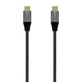 Cable USB 3.2 Tipo-C Aisens A107-0671 20GBPS 100W/ USB Tipo-C Macho - USB Tipo-C Macho/ Hasta 100W/ 20Gbps/ 1m/ Gris