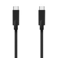 Cable USB 3.2 Tipo-C Aisens A107-0707 5GBPS 3A 60W/ USB Tipo-C Macho - USB Tipo-C Macho/ Hasta 60W/ 5Gbps/ 5m/ Negro