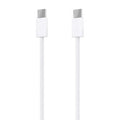 Cable USB 2.0 Tipo-C Aisens A107-0855/ USB Tipo-C Macho - USB Macho/ Hasta 60W/ 480Mbps/ 1m/ Blanco