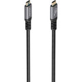 Cable USB 3.2 Tipo-C Aisens A107-0988/ USB Tipo-C Macho - USB Tipo-C Macho/ Hasta 100W/ 20Gbps/ 3m/ Negro