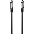 Cable USB 3.2 Tipo-C Aisens A107-0989/ USB Tipo-C Macho - USB Tipo-C Macho/ Hasta 100W/ 10Gbps/ 4m/ Negro