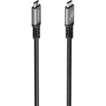 Cable USB 3.2 Tipo-C Aisens A107-0990/ USB Tipo-C Macho - USB Tipo-C Macho/ Hasta 100W/ 10Gbps/ 5m/ Negro