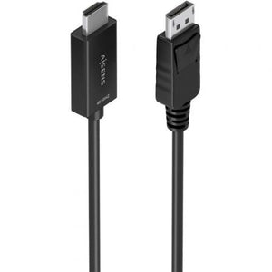 Cable Conversor Aisens A125-0896/ DisplayPort Macho - HDMI 4K Macho/ 5m/ Negro