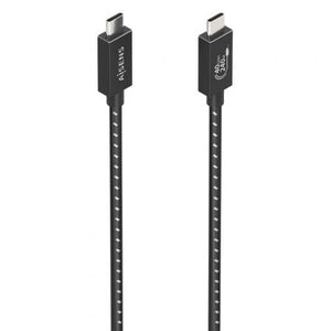 Cable USB 4.0 Tipo-C Aisens A156-0867/ USB Tipo-C Macho - USB Tipo-C Macho/ Hasta 240W/ 40Gbps/ 1m/ Gris