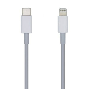 Cable USB 2.0 Tipo-C Lightning Aisens A102-0441/ Lightning Macho - USB Tipo-C Macho/ 480Mbps/ 20cm/ Blanco