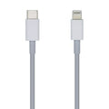 Cable USB 2.0 Tipo-C Lightning Aisens A102-0442/ Lightning Macho - USB Tipo-C Macho/ 480Mbps/ 1m/ Blanco