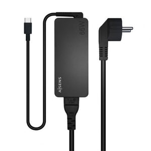 Cargador de Portátil Aisens ASCH-1PD65D-BK/ 1xUSB Tipo-C/ 65W/ Automatico/ Voltaje 5-20V