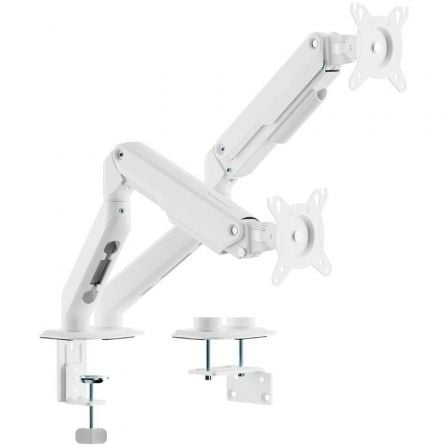 Soporte de Mesa con Contrapeso para 2 Monitores Aisens DT32TSR-439/ Giratorio/ Inclinable/ hasta 9kg