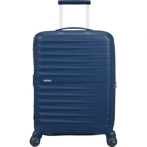 Maleta de Cabina American Tourister FastForward Spinner Expansible 55cm/ 55x40x23cm/ 4 Ruedas/ Azul Marino