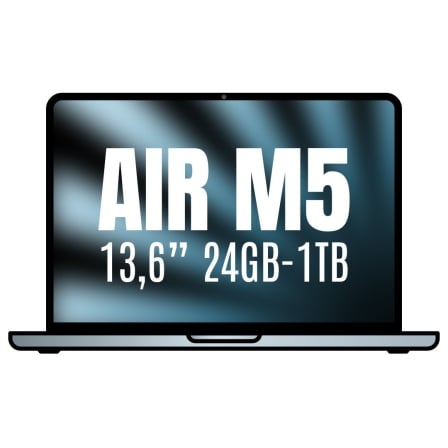 Apple Macbook Air 13,6"/ M5 10-Core CPU/ 24GB/ 1TB SSD/ 10-Core GPU/ Azul