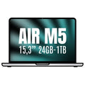 Apple Macbook Air 15,3"/ M5 10-Core CPU/ 24GB/ 1TB SSD/ 10-Core GPU/ Plata