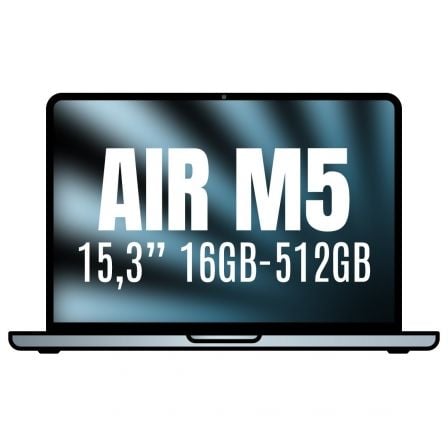 Apple Macbook Air 15,3"/ M5 10-Core CPU/ 16GB/ 512GB SSD/ 10-Core GPU/ Azul