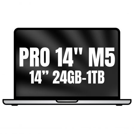 Apple Macbook Pro 14"/ M5 Pro 15-Core CPU/ 24GB/ 1TB SSD/ 16-Core GPU/ Plata