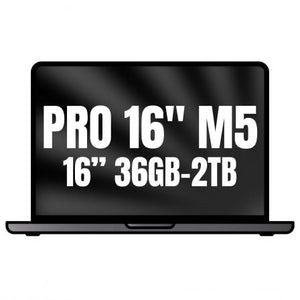 Apple Macbook Pro 16"/ M5 Max 18-Core CPU/ 36GB/ 2TB SSD/ 32-Core GPU/ Negro Espacial