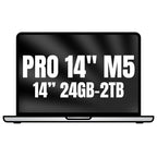 Apple Macbook Pro 14"/ M5 Pro 15-Core CPU/ 24GB/ 2TB SSD/ 16-Core GPU/ Plata