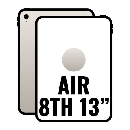 Apple iPad Air 13" 8th Wi-Fi Cell/ 5G/ M4/ 256GB/ Blanco Estrella