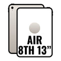 Apple iPad Air 13" 8th Wi-Fi Cell/ 5G/ M4/ 256GB/ Blanco Estrella
