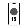 Smartphone Apple iPhone 15 256Gb/ 6.1"/ 5G/ Negro