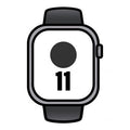 Apple Watch Series 11/ GPS/ Cellular/ 46mm/ Aluminio Gris Espacial/ Correa Deportiva Negra M/L
