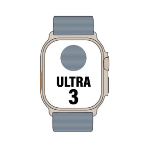 Apple Watch Ultra 3 GPS/ Cellular 49mm Caja de Titanio Natural/ Correa Ocean Azul Naútico
