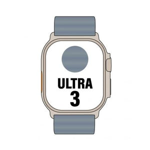 Apple Watch Ultra 3 GPS/ Cellular 49mm Caja de Titanio Natural/ Correa Ocean Azul Naútico