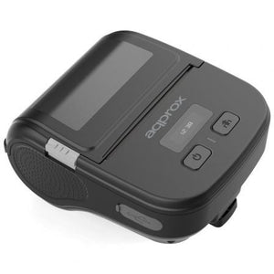 Impresora de Tickets Approx appPOS80PORTABLE/ Térmica/ Ancho papel 80mm/ USB-Bluetooth/ Negra