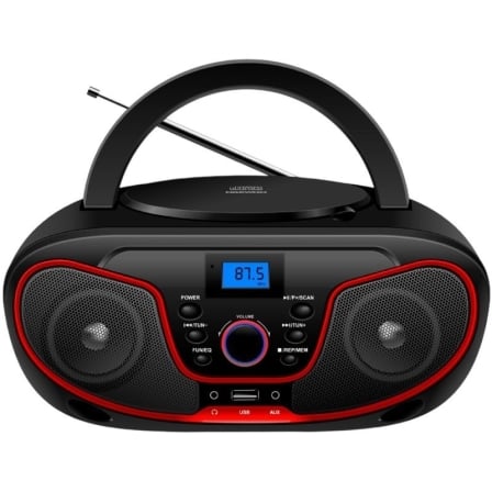 Radio CD Daewoo DW3013/ 4W/ Rojo