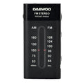 Radio Portátil Daewoo DW1109/ a Pilas/ Negra