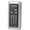 Radio Portátil Daewoo DW1129/ a Pilas/ Plata
