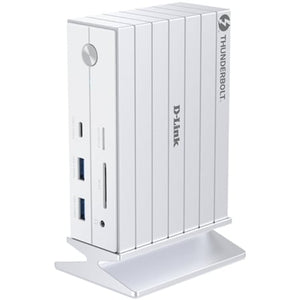 Docking Thunderbolt 4 D-Link DUF-E01/E/ 5xUSB/ 2xUSB Tipo-C/ 2xThunderblot/ 1xDisplayPort/ 1xHDMI 4K/ 1xRJ45/ 1xJack 3.5/ 1xLector de Tarjetas/ Blanco