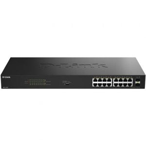 Switch D-Link DGS-1018P/E 18 Puertos/ RJ-45 Gigabit 10/100/1000 PoE/ SFP