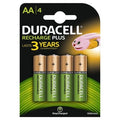 Pack de 4 Pilas AA Duracell HR6-B/ 1.2V/ Recargables