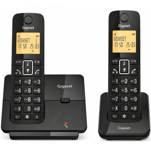 Teléfono Inalámbrico Gigaset Essential 300 DUO/ Negro
