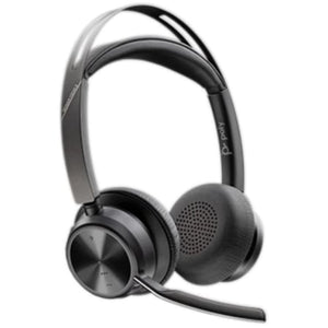 Auriculares Inalámbricos PolyVoyager Focus 2 USB-C-C + Adaptador USB-C/A/ con Micrófono/ Bluetooth/ Negros