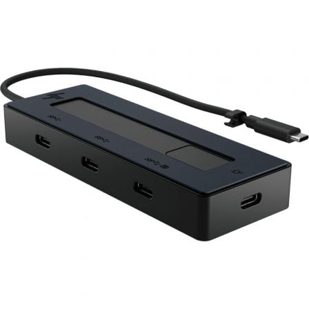 Hub USB Tipo-C HP 6G843AA/ 3xUSB Tipo-C/ 1xUSB Tipo-C PD