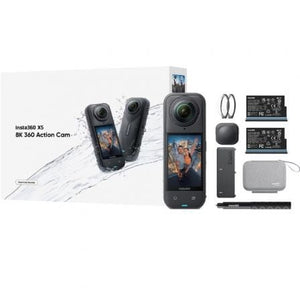Cámara Digital Deportiva Insta360 X5 Essecial Kit/ 8K/ Ángulo de visión 360º/ Negra