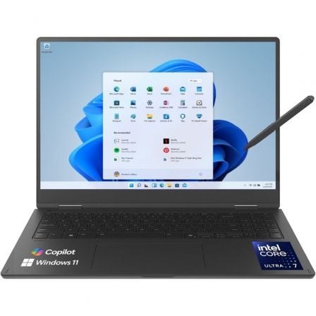 Portátil Convertible LG Gram Pro 2en1 16T90TP-K.AD88B Intel Core Ultra 7-255H/ 32GB/ 1TB SSD/ 16" Táctil/ Win11