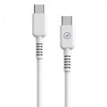 Cable USB 2.0 Tipo-C Muvit For Change MCUSC0008/ USB Tipo-C Macho - USB Tipo-C/ Hasta 60W/ 480Mbps/ 1.2m/ Blanco