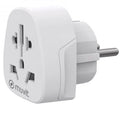 Enchufe Universal Muvit For Change MCADP0007/ 1 Toma de Corriente/ Blanco