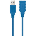 Cable Alargador USB 3.0 Nanocable 10.01.0902-BL/ USB Macho - USB Hembra/ 2m/ Azul