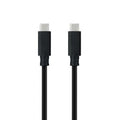 Cable USB 3.1 Tipo-C Nanocable 10.01.4102/ USB Tipo-C Macho - USB Tipo-C Macho/ Hasta 100W/ 10Gbps/ 2m/ Negro