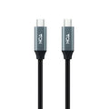 Cable USB 3.2 Tipo-C Nanocable 10.01.4303/ USB Tipo-C Macho - USB Tipo-C Macho/ 3m/ Gris y Negro