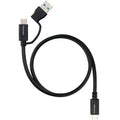 Cable USB 3.2 Tipo-C Nanocable 10.01.4801/ USB Tipo-C Macho/ USB Macho - USB Tipo-C Macho/ Hasta 60W/ 10Gbps/ 1m/ Negro