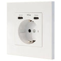 Roseta de Pared Nanocable 10 35 0012/ 1 Schuko/ 2 USB