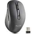 Ratón Inalámbrico NGS Evo Spook silencioso/ Batería recargable/ Hasta 1600 DPI/ Negro