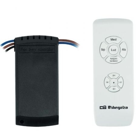 Kit Orbegozo RCM 9000 para Ventilador de Techo/ Incluye Receptor y Mando a Distancia