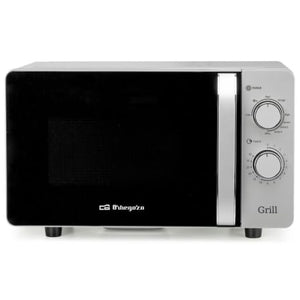 Microondas Orbegozo MIG 2072 CE/ 700W/ Capacidad 20L/ Función Grill/ Gris